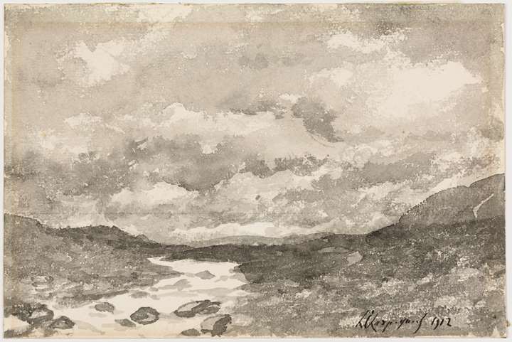 A Stream in an Arid Landscape
